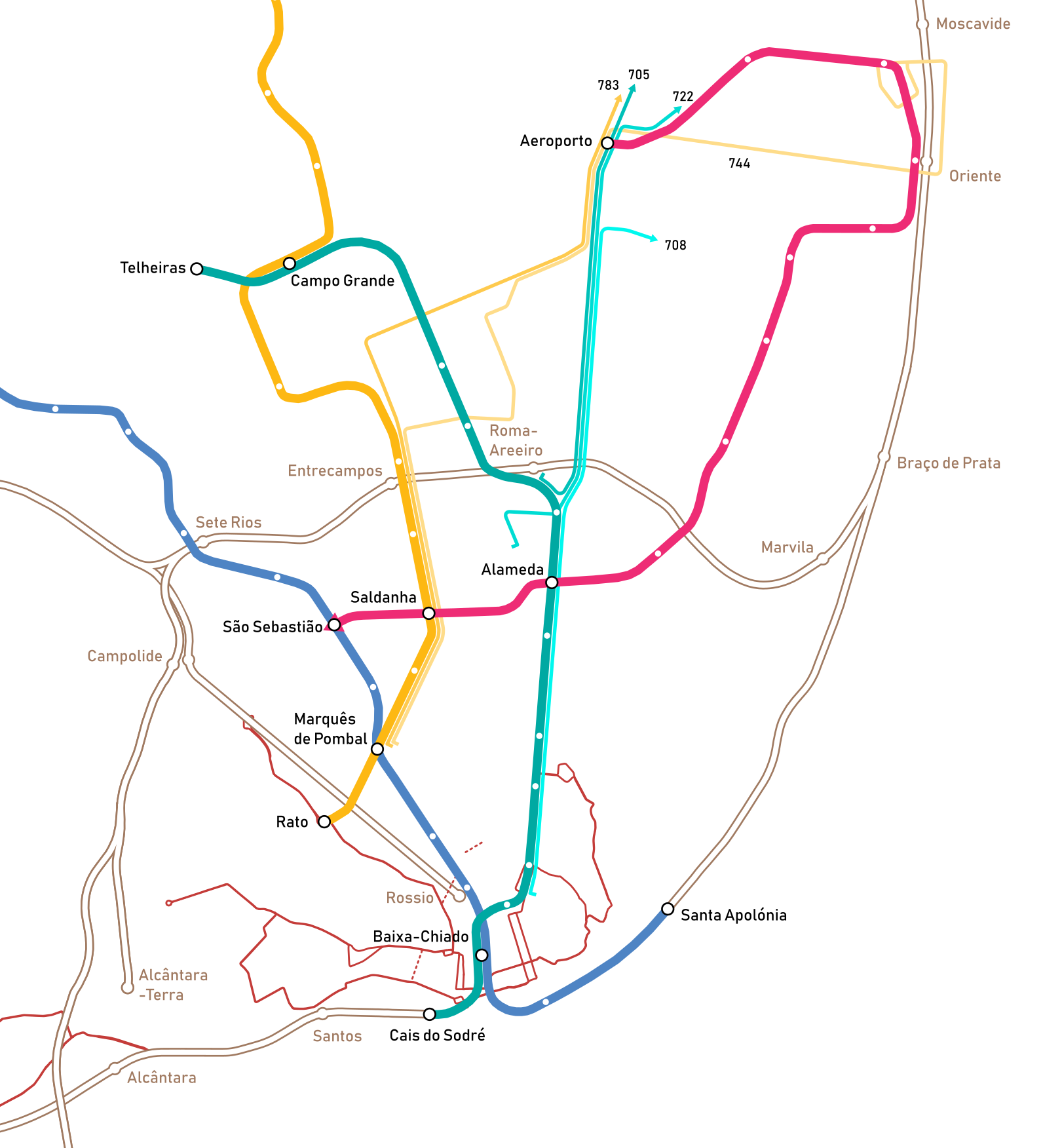 Lisboa zonder achtergrond